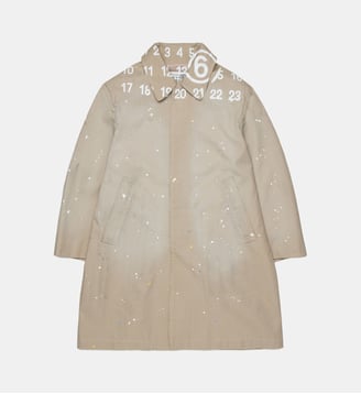 Trench avec logo imprimé - MM6 Maison Margiela - Beige