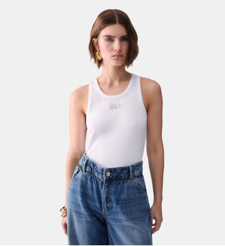 Top avec logo - Liu Jo - Blanc optique