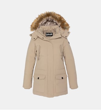 Parka à capuche - Schott - Beige