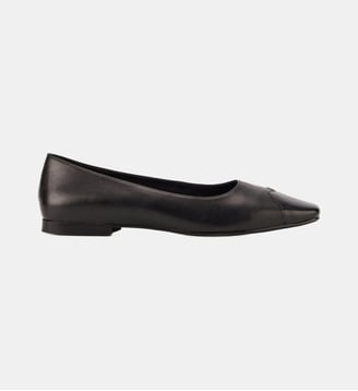 Ballerines Elisa Cuir Lisse - Bons Baisers - Noir