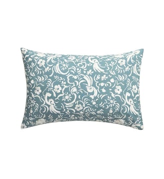 Taie d'oreiller imprimée en percale de coton, KAWANA - Designers Guild - Bleu