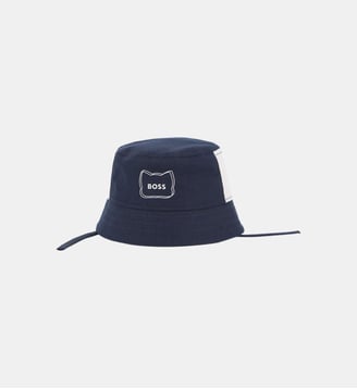 Bob avec attaches - BOSS Kidswear - Bleu cargo