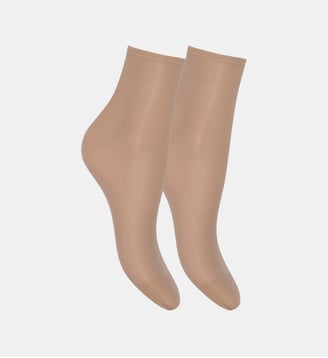Lot de 2 Paires de Socquettes 10D Sublim - Dim - Nude