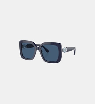 Lunettes de soleil Carré SK6001 - Swarovski - Bleu foncé