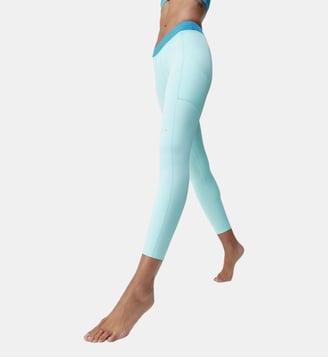 Legging de sport Long Performance XENIA - Born Living Yoga - Bleu turquoise