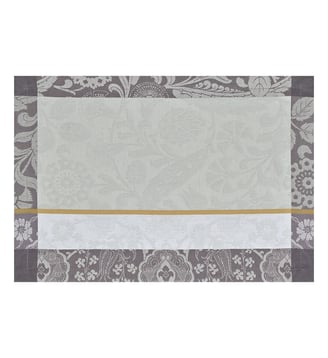 Set de table Voyage iconique - Le Jacquard Francais - Gris zinc