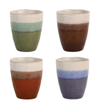 Set de 4 mugs - Médard de Noblat - Multicolore