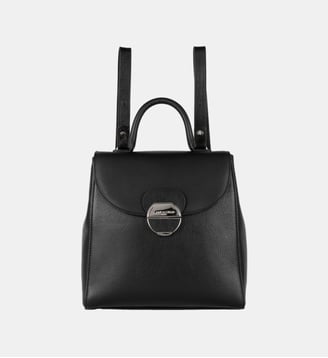 Sac à dos Pia en cuir - Lancaster - Noir