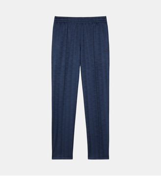 Pantalon de survêtement jacquard monogramme - Lacoste - Bleu marine