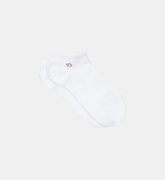 Socquettes en coton peigné unies - Billybelt - Blanc