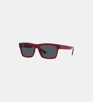 Lunettes de soleil Rectangulaire RB4396 Warren - Ray Ban - Rouge transparent
