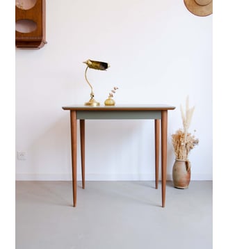 Bureau en hêtre Edouard N°730- Produit chiné - Debongout - Bois foncé