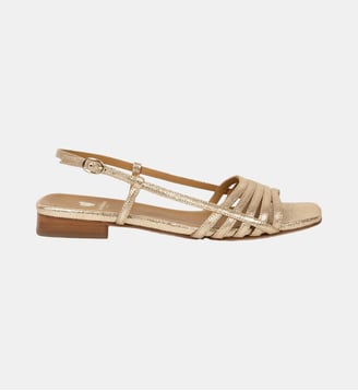 Sandales Plates Diana Cuir Lamé Bobbies