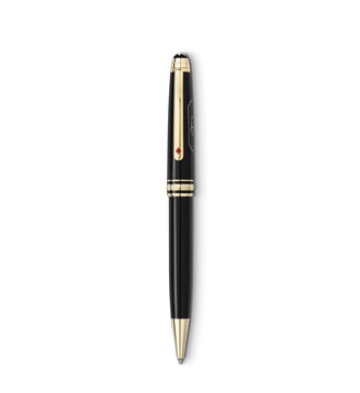 Stylo Bille Meisterstuck Plaqué or 128475 - Montblanc - Anthracite et doré