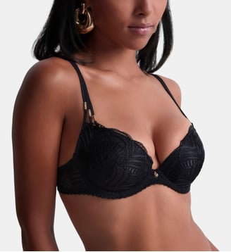 Soutien gorge Push up coques - Aubade - Noir