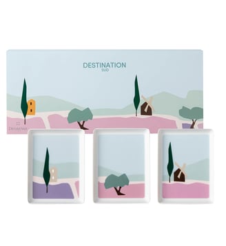 Coffret 3 Mini Plats 16 X 12 Cm - Destination - Degrenne - Rose
