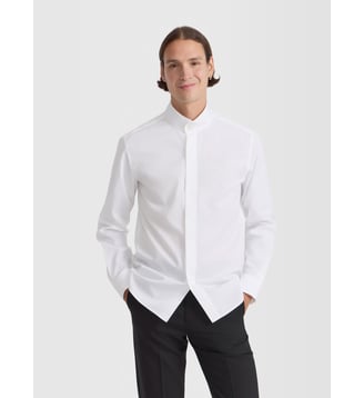 chemise en popeline de coton - Agnès b. - Blanc