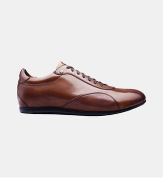 Sneakers cuir COPAN - Finsbury - Marron
