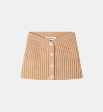 Col montant à boutons - Sandro - Beige