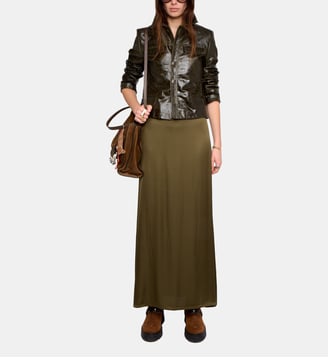 Jupe Jimeno Satin - Zadig&Voltaire - Vert treillis