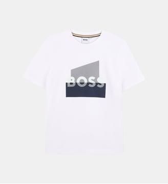 Tee-shirt manches courtes - BOSS Kidswear - Blanc