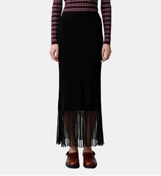 Jupe longue maille - Claudie Pierlot - Noir