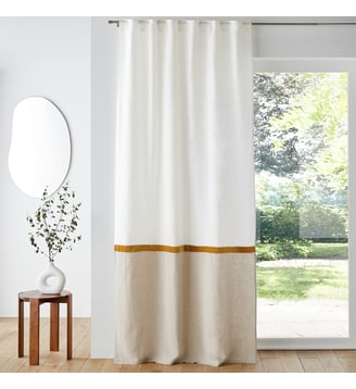 Rideau pattes cachées lin/velours La Redoute Interieurs