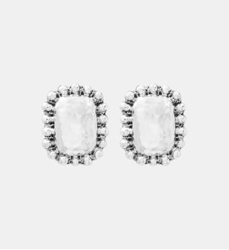 Boucles d'oreilles clips pendantes   - Gilda - Satellite - Argenté