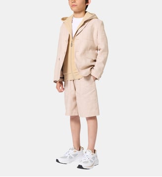 Sweat zippé à capuche - BOSS Kidswear - Sand