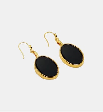 Boucle d'oreille FRIDA - Nilaï - Noir