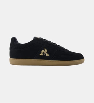 Sneakers de ville en suede LCS Derby - Le Coq Sportif - Noir et doré