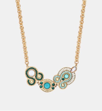 Collier chaîne court ajustable   - Circus - Satellite - Bleu