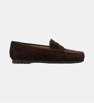 Mocassin ithaca - cuir velours - Fairmount - Marron