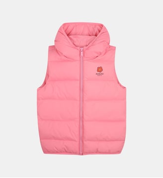 Doudoune sans manches - Kenzo Kids - Rose tendre