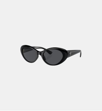 Lunettes de soleil Ovale VE4455U - Versace - Gris foncé