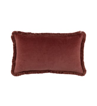 Housse de coussin en velours - Desforges - Bruyère