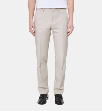 Pantalon de costume en coton lin - The Kooples - Beige