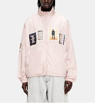 Coupe-vent avec patchs graphiques - Diesel - Rose