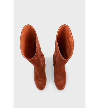 Bottes Lizzie en cuir-Camel-36 - FR - Pablo - Camel
