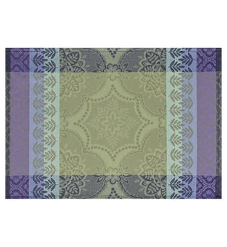 Set de table enduit Bastide - Le Jacquard Francais - Olive