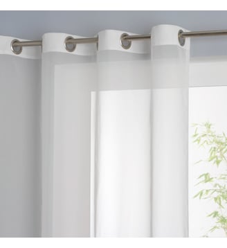Voilage oeillets, Limpo - So'Home - Blanc écru