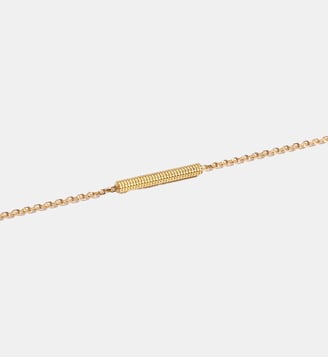 Bracelet Anagramme double jonc sur chaine. - JEM - Jaune
