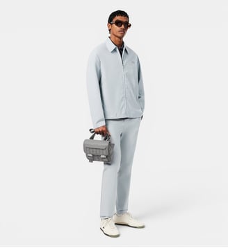 Sacoche à rabat clipsé The Blend - Lacoste - Gris et mono noir
