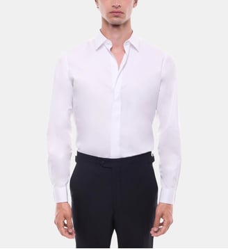 Chemise en popeline de coton - Fursac - Blanc