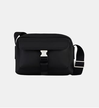 Petit sac bandoulière Maurice en toile enduite - Le Tanneur - Noir
