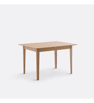 Table à manger, extensible, en plaqué chêne, 4 à 10 couverts - La Redoute Interieurs - Chêne