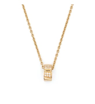 Pendentif Ride & Love semi-pavé Small - Loyal.e Paris - Or jaune