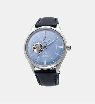 Montre automatique Classic Bleu RE-AT0203L - Orient Star - Argenté