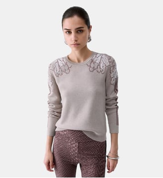 Maille jacquard - Liu Jo - Beige