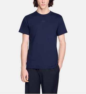 T-shirt en coton - Sandro - Marine